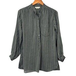 Isabel Marant Etoile Striped Cotton Popover Shirt Top Relaxed Size FR 34 / US 2